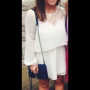 BCBG ivory cocktail dress